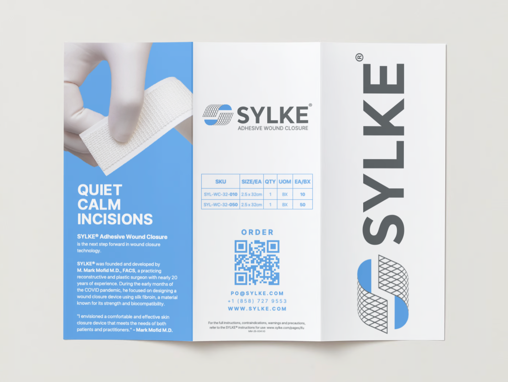 SYLKE® Adhesive Wound Closure Brochure