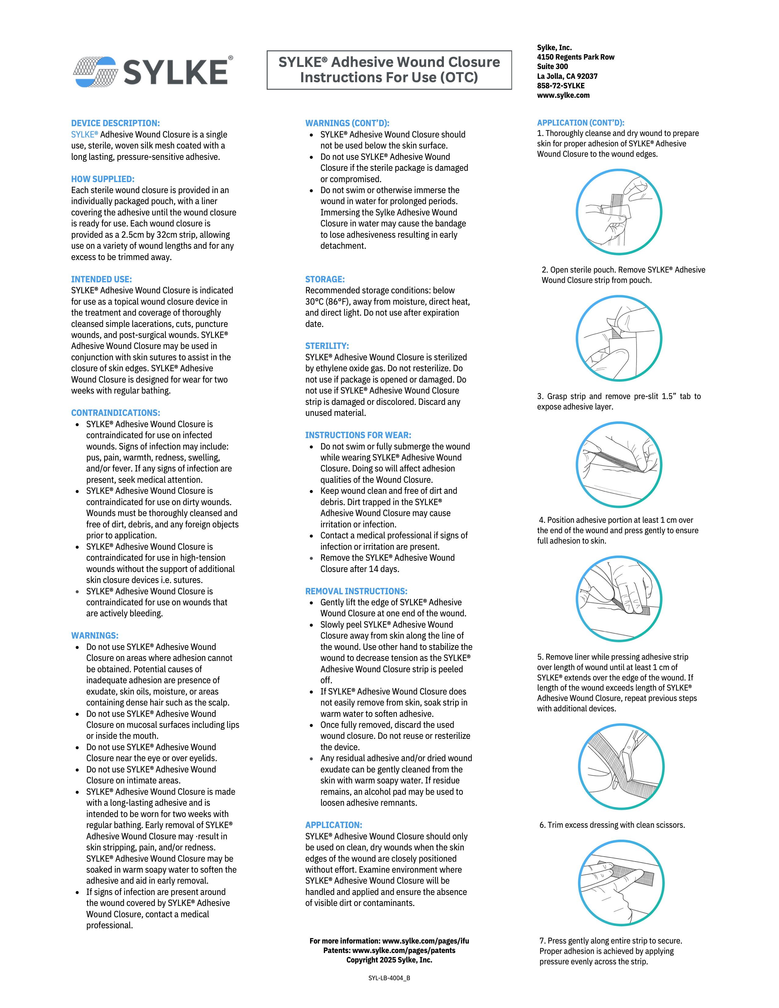 SYLKE® Instructions For Use (IFU)